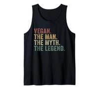 Vegan The Man Myth Legend Humour Amusant à Base de Plantes Débardeur