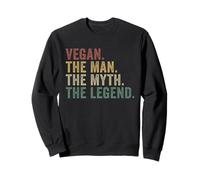 Vegan The Man Myth Legend Humour Amusant à Base de Plantes Sweatshirt
