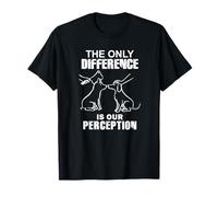 Vegan The Only Difference Is Our Perception Respect Animals T-Shirt