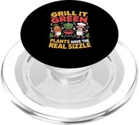 Veganism Barbecue « Les plantes ont le vrai grésillement » PopSockets PopGrip pour MagSafe