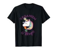 Veganism is Magic - Animaux végétaliens Végétarien Peace Unicorn T-Shirt