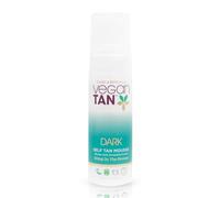VeganTan Mousse autobronzante pour un bronzage naturel, éclatant et longue durée. Hydrate et illumine le teint. Application uniforme. Enrichie en aloe vera. Teinte foncée 150 ml.