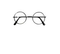 Vegaoo Harry Potter Lunettes de déguisement pour magicien Noir