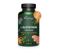 Vegavero GLUTATHION Liposomal & Réduit PureWay™- G | Avec Précurseurs : NAC, Vitamine C, MSM, Glycine | Antioxydant + Anti age + Immunité | 90 Gélules | Vegan & Sans Additifs