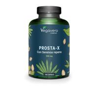 Vegavero Prosta-X, 900 mg d'Extrait de Saw Palmetto 20:1 avec 405 mg d'Acides Gras, Courge et Ortie, 180 Gélules soit 3 Mois, Sans Additifs, Analysé en Laboratoire & Vegan