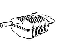 VEGAZ SBS-59 Silencieux arrière