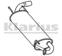 VEGAZ Silencieux arrière Pot d'Échappement MZS-188 pour MAZDA MX-5 II (NB)