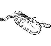 VEGAZ Silencieux arrière Pot d'Échappement OS-604 arrière 1200mm
