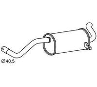 VEGAZ Silencieux arrière Pot d'Échappement RS-500 arrière 1030mm 6kg