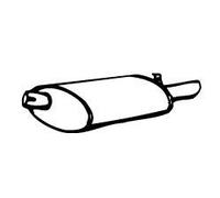 VEGAZ Silencieux arrière Pot d'Échappement RS-85 arrière pour RENAULT 1000mm