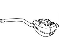 VEGAZ Silencieux arrière Pot d'Échappement VOS-174 pour FORD S-Max Mk1 (WA6)