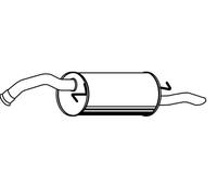 VEGAZ TS-458 Silencieux arrière