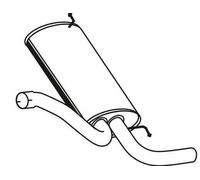 VEGAZ VOS-178 Silencieux arrière