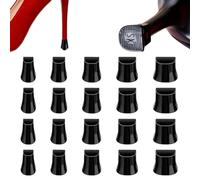 VEGCOO 10 Paires | 5 Tailles Femme Haut Talon Protecteurs, Femmes Chaussures Stoppers Couvertures, Embouts Talons Couvertures, pour Mariages, Activités Plein Air Marche Facile (Noir, 5 Tailles)