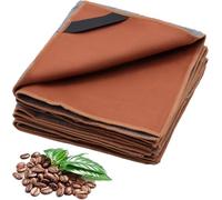 VEGCOO 4 Pièces Chiffons Barista, 30 * 30cm 500gsm Chiffon en Microfibre, pour Nettoyer Machine Café Porte
