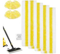 VEGCOO 6 Chiffons de Rechange en Microfibre Compatible avec Karcher SC1, SC2, SC3, SC4, SC5, Bonnettes Microfibres Nettoyeurs à Vapeur, Chiffon Accessoires de Rechange