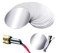 VEGCOO 60 Pcs Stop Goutte Vin, Becs Verseurs Vin en Aluminium Réutilisables, Anti Goutte Aluminium Foil pour Restaurants, Bars, Clubs(60 Pcs)