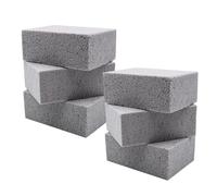 VEGCOO 6Pcs Grill Nettoyage Pierre, Réutilisable Blocs Briques de Nettoyage, Griller Pierre Nettoyant Ponce pour Nettoyer Barbecue Grills/Griddles/Four Carreaux