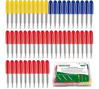 VEGCOO 80 Pcs Lames de Coupe pour Cricut Explore Air/Air 2/Air 3/Maker/Maker 3, Lames de Rechange 30/45/60° Degrés Compatible avec Cricut (80 pcs)