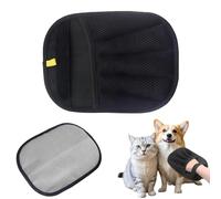 VEGCOO Gants statiques pour épilation pour animaux domestiques, gants d'élimination statique double face pour animaux de compagnie, gants de toilettage, gants électrostatiques pour chiens et chats (A)