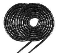 VEGCOO Kit de Gaine Spirale Flexible 4mm x 8m & 6mm x 8m, Câble Rangement 2 Pack, Universel pour Antenne TV, PC, USB