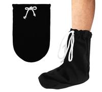 VEGCOO Lot de 2 housses de chaussettes en fonte pour pied, couvre-orteils en fonte sous le genou avec cordon de serrage lavable pour homme et femme