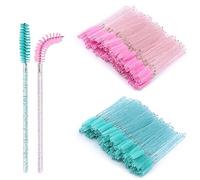 VEGCOO Lot de 200 brosse à cils jetables, baguettes de mascara, outils de maquillage cosmétique multi-usage