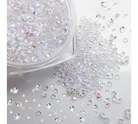 VEGCOO Lot de 5000 cristaux décoratifs en acrylique pour table de mariage - 3 mm, 4 mm, 6 mm - Pour remplissage de vase, mariage, fête de Noël (couleur AB)