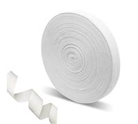 VEGCOO Ruban Coton Chevrons Lin-Coton Sergé 20mm x 30M Couture, Tricot Acessoires, Loisirs Créatifs (Blanc)