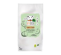 VEGDOG Farmer's Crunch Nourriture sèche végétalienne pour chiens adultes avec pommes de terre et haricots fawa, aliment complet sans céréales pour les personnes allergiques avec source alternative de