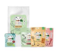 VEGDOG Farmer's Favourite Paquet de dégustation avec nourriture complète hypoallergénique et collations, paquet pour débutants