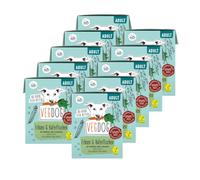 VEGDOG Pâtée Hypoallergénique en Tetra Pak (10 x 390 g) | Chiens Adultes | sans Gluten ni Soja | Aliment Complet Allergiques aux Protéines de Pois