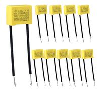 Vegena 10 Pièces Condensateur Polypropylène 0.22uf 275V X2 Condensateur Antiparasite LED Condensateur Sécurité pour Feux Clignotants Ampoules LED Non éteintes