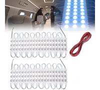 Vegena 120 Led Lampe Camping Eclairage Intérieur Voiture 12v Modules Eclairage Intérieur Bande D'Éclairage Intérieur De Voiture Voiture Eclairage Avec Câble D'extension Pour Bateau Caravane Camion