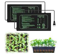 Vegena 2 Pièces Tapis Chauffant Pour Semis, Tapis Chauffant Pour Plantes Coussin Chauffant Serre De Germination Imperméable Pour Germination, Pour Intérieur Serre Germination Hydroponique (25*52.5cm)