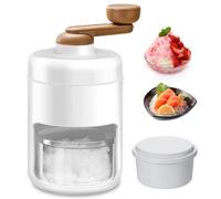 Vegena Broyeur à glace manuel, machine à glace pilée manuelle, machine à glace pilée portable, machine à neige fondante portable et machine à cône de neige avec moule à glaçons pour mélanger les