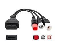 Vegena Câble de diagnostic OBD2 3 broches + connecteur femelle OBD2 vers prise allume-cigare, pratique