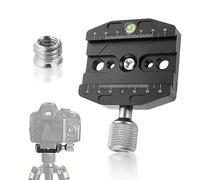 Vegena Collier de Serrage à Dégagement Rapide 70 mm - Pince en Métal pour Arca-Swiss, Plaque pour Trépied, Siège Universel - Noir