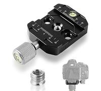 Vegena Collier de serrage à dégagement rapide, pince en métal pour appareil photo, compatible Arca-Swiss, plaque à dégagement rapide pour trépied, 38 mm de large, noir