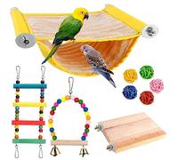 Vegena Hamac pour Oiseaux, Perroquet Hamac,Jouets pour Oiseaux, Jouet à Suspendre pour Perroquet, Nid D'oiseau Perroquet pour Perroquet éclectus Calopsittes Perruches Hamster (L, 18 * 23cm)