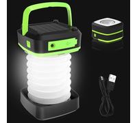 Vegena Lanterne de camping, lampe de camping solaire, lumière de camping pliable rechargeable lanterne solaire camping lampe torche camping pour camping, extérieur, pêche, aventure