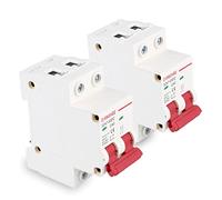 Vegena Lot de 2 Disjoncteurs Automatiques DZ47-40Z-2P - 1000 V 40 A - Photovoltaïque DC Solaire Pour Éclairage Domestique et Conduites de Distribution Solaire Pv