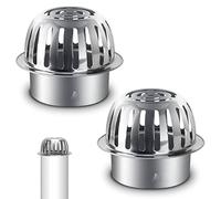 Vegena Lot de 2 Filtres de Gouttière, Grille de Protection pour Gouttiere, Protection Gouttière Anti Feuille, Tuyau de Descente pour Gouttière pour Aider à Garder Le Drain Dégagé