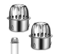 Vegena Lot de 2 Filtres de Gouttière, Grille de Protection pour Gouttiere, Protection Gouttière Anti Feuille, Tuyau de Descente pour Gouttière pour Aider à Garder Le Drain Dégagé