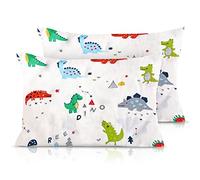 Vegena Lot de 2 housses de coussin de 40 x 60 cm en coton avec fermeture à rabat, pour poussette, bébé garçon et fille, pour bébé garçon et fille