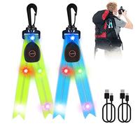Vegena Lot de 2 réflecteurs LED pour enfants - Rechargeables par USB - Pour enfants, vélo, jogging