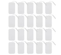 Vegena Lot de 20 électrodes adhésives réutilisables avec connecteur de 2 mm pour appareil TENS et appareil d'entraînement EMS