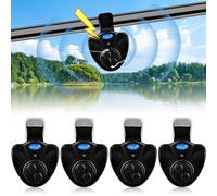 Vegena Lot de 4 détecteurs de touche électroniques pour la pêche - Avec indicateur lumineux LED