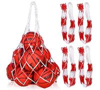 Vegena Lot de 4 filets pour balles de 10 à 15 balles - Portable - En nylon - Pour football, basketball, volley-ball, rugby, handball
