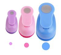 Vegena Perforeuses à Papier, 3PCS Perforatrice à Levier, Poinçons Motive Puncher 9mm 16mm 25mm pour Projets DIY Scrapbooking Création de Cartes Déco Motif et Plus